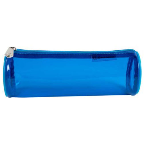 Picture of EXACOMPTA IDERAMA ROUND PENCIL CASE BLUE